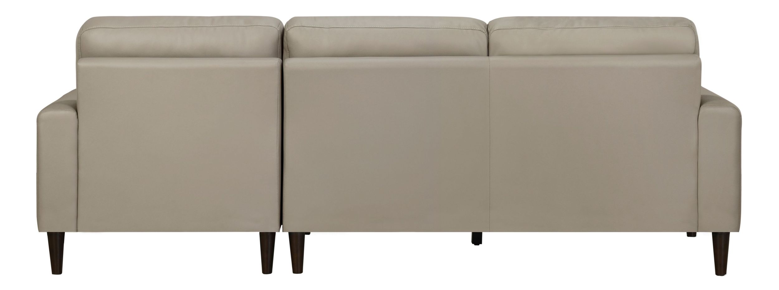 Lewes Leather 2-Piece Sectional Sofa with Right Chaise
