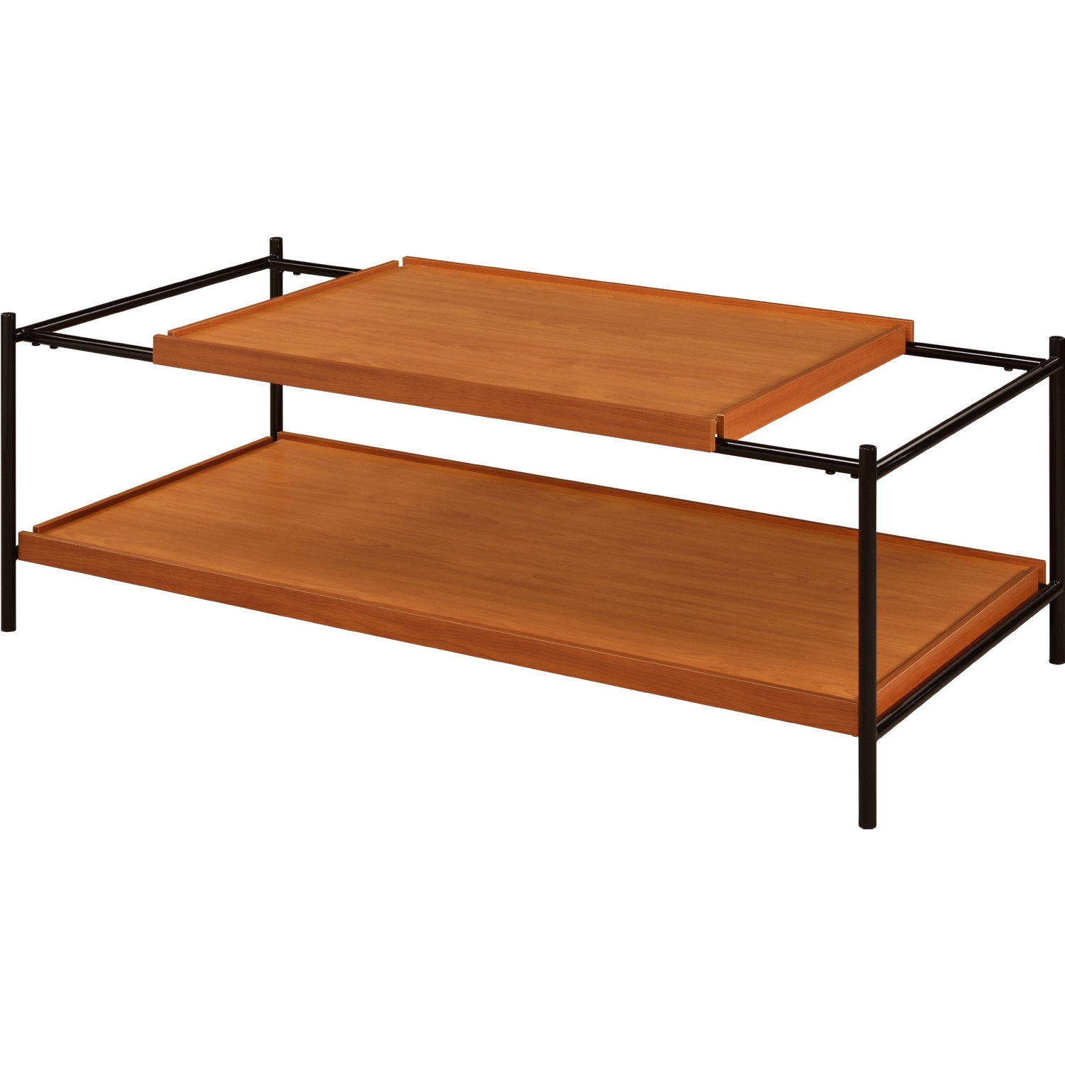 Oaken Wood Storage Coffee Table Set
