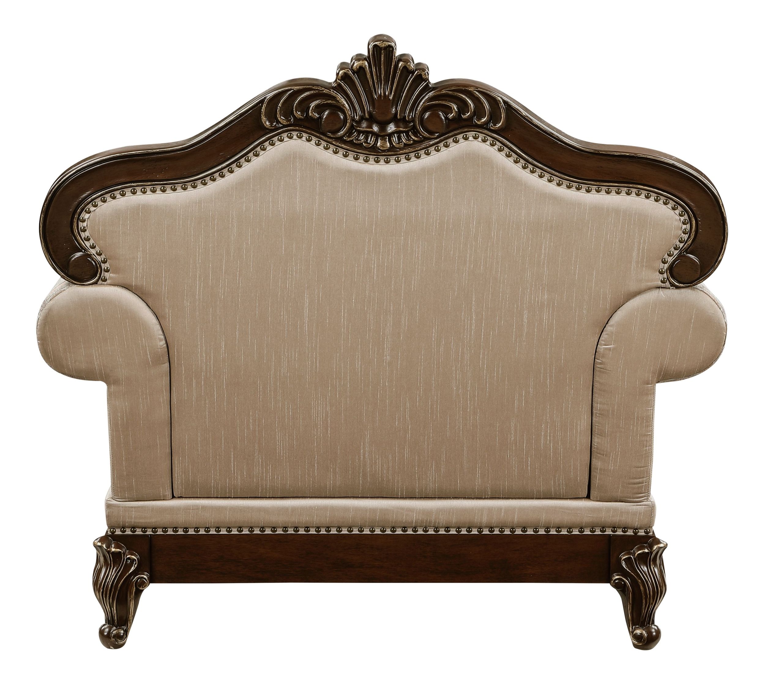 Balthasar Chenille/Faux Crystal Chair