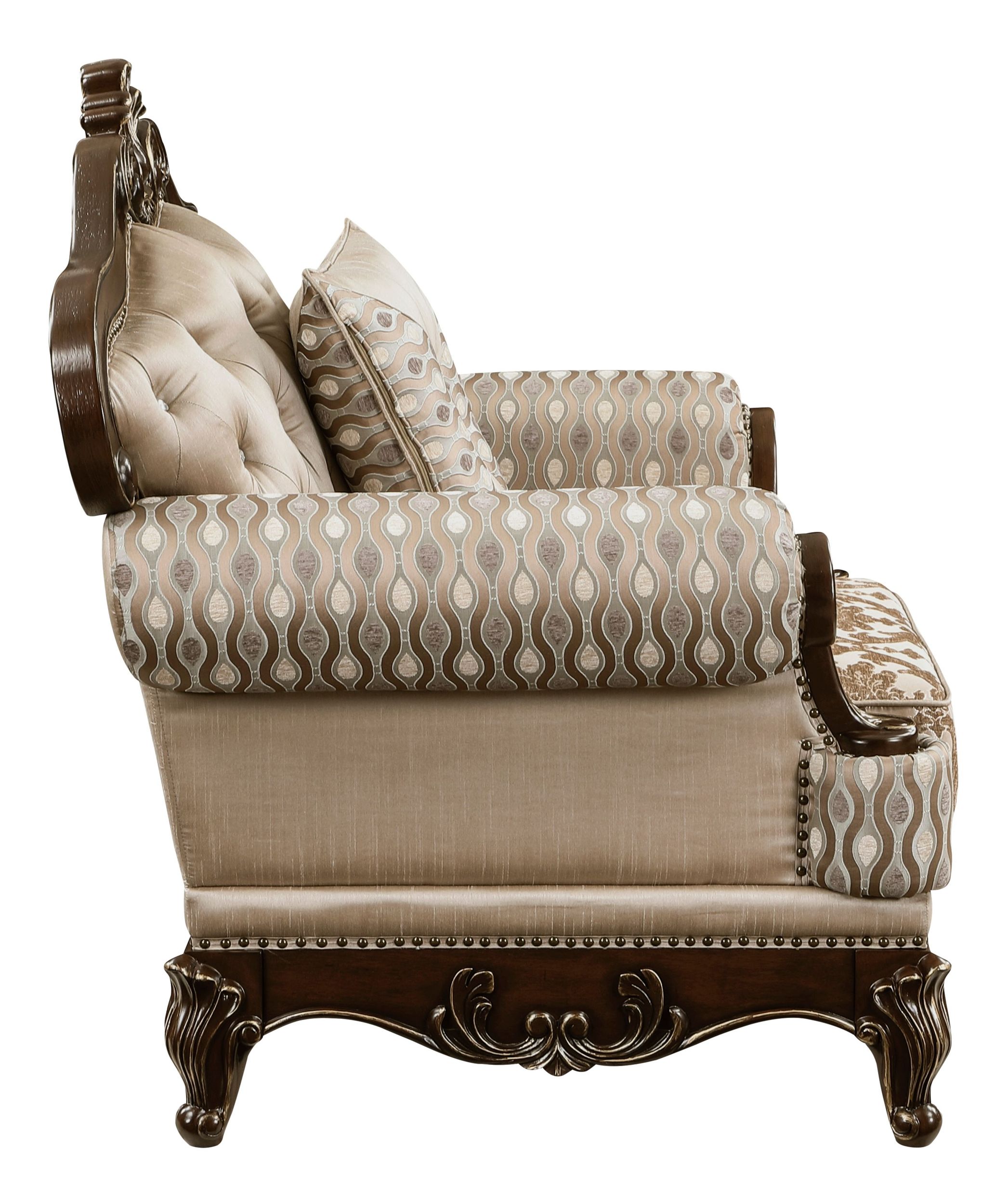 Balthasar Chenille/Faux Crystal Chair