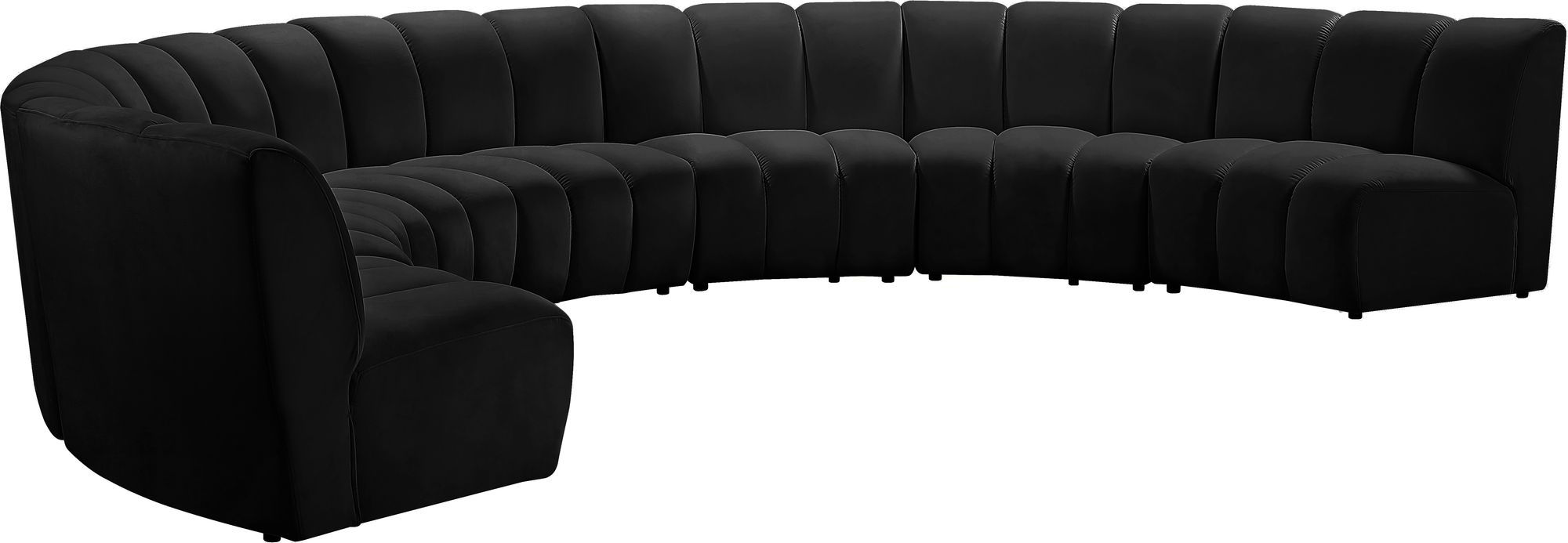 Infinity 183" 7-Piece Boucle Fabric Sectional Sofa