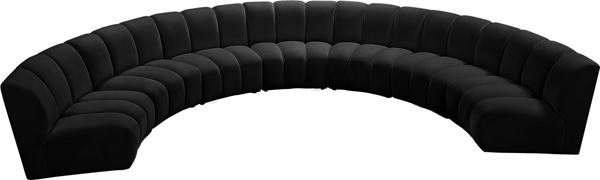 Infinity 183" 7-Piece Boucle Fabric Sectional Sofa