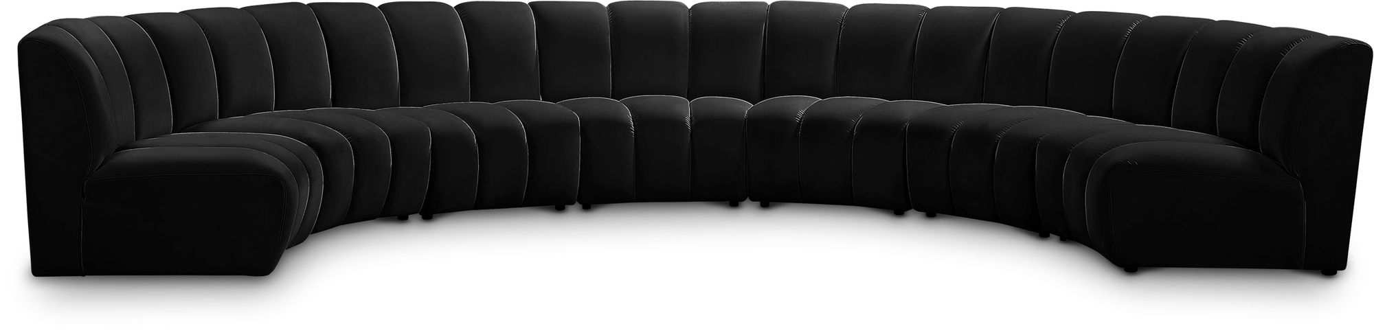 Infinity 183" 7-Piece Boucle Fabric Sectional Sofa