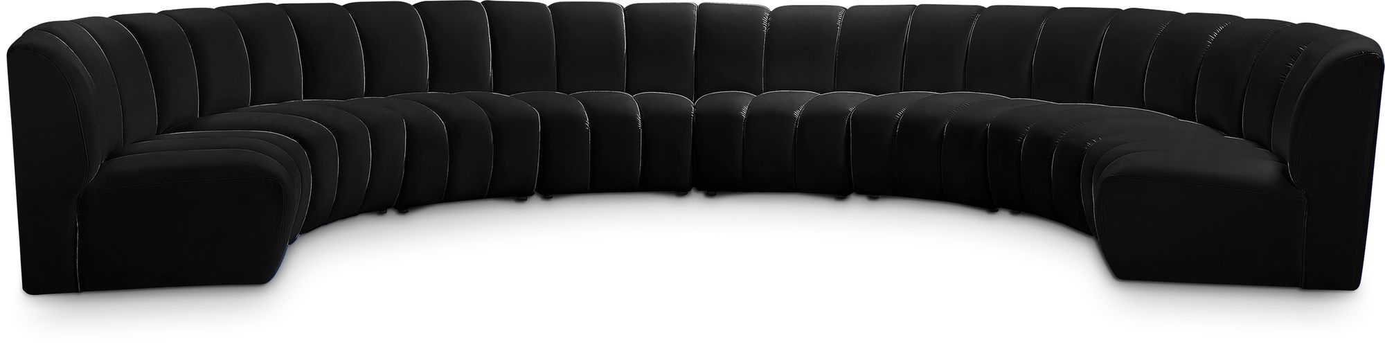 Infinity 183" 8-Piece Boucle Fabric Sectional Sofa