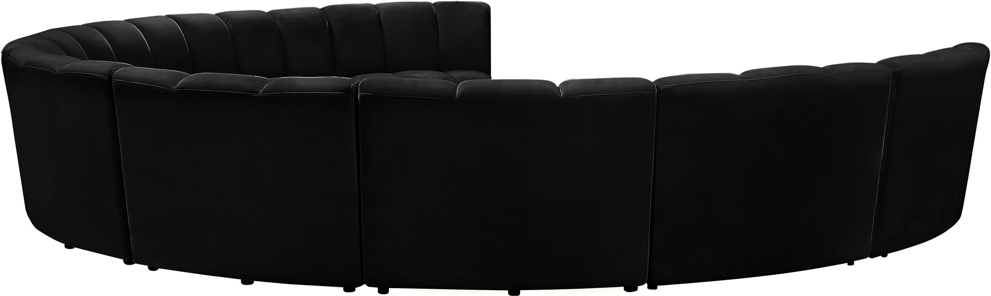 Infinity 183" 9-Piece Velvet Modular Sectional