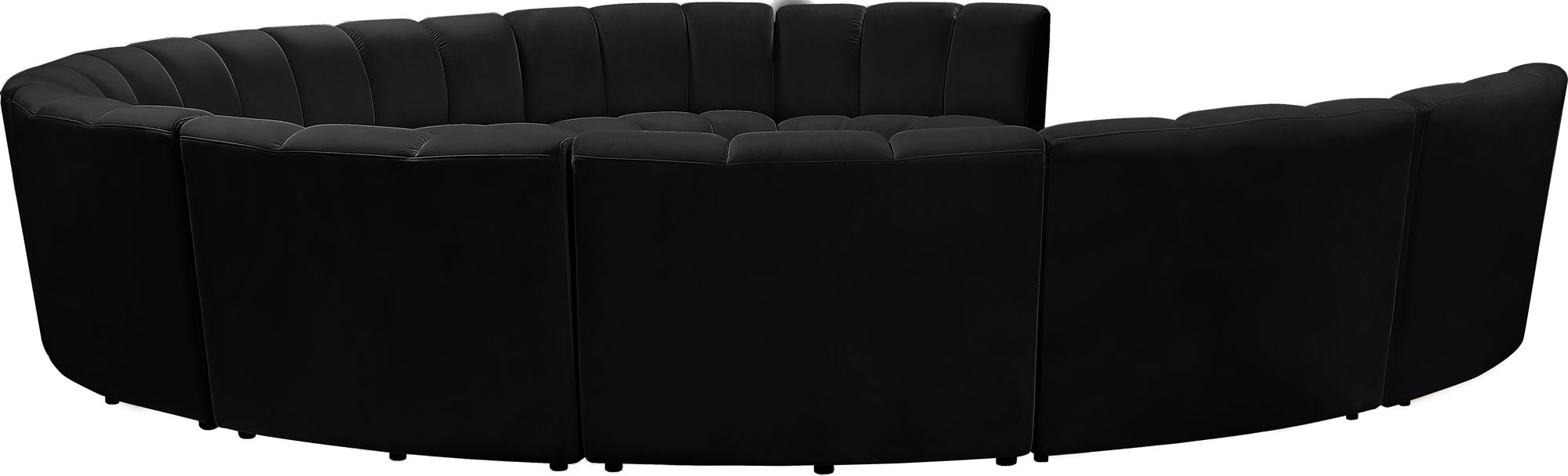 Infinity 183" 10-Piece Boucle Fabric Sectional Sofa