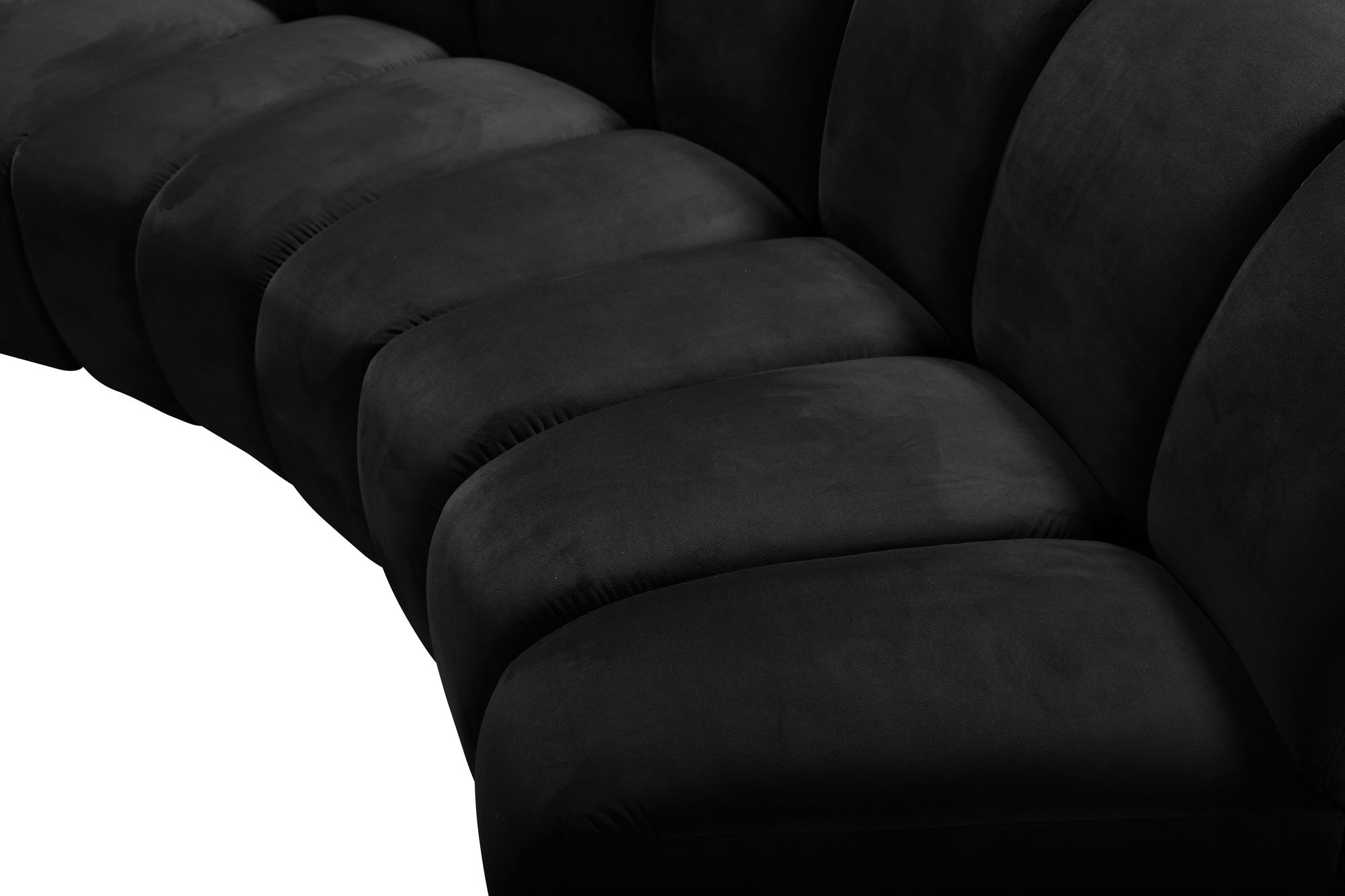 Infinity 183" 10-Piece Velvet Modular Sectional