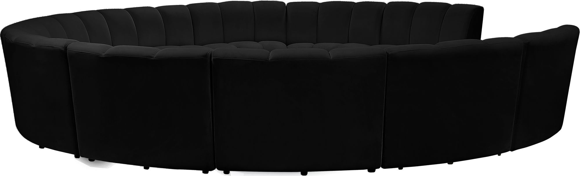 Infinity 183" 11-Piece Velvet Modular Sectional