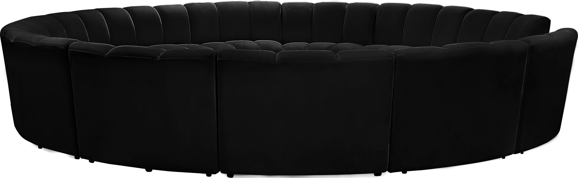 Infinity 183" 12-Piece Velvet Modular Sectional