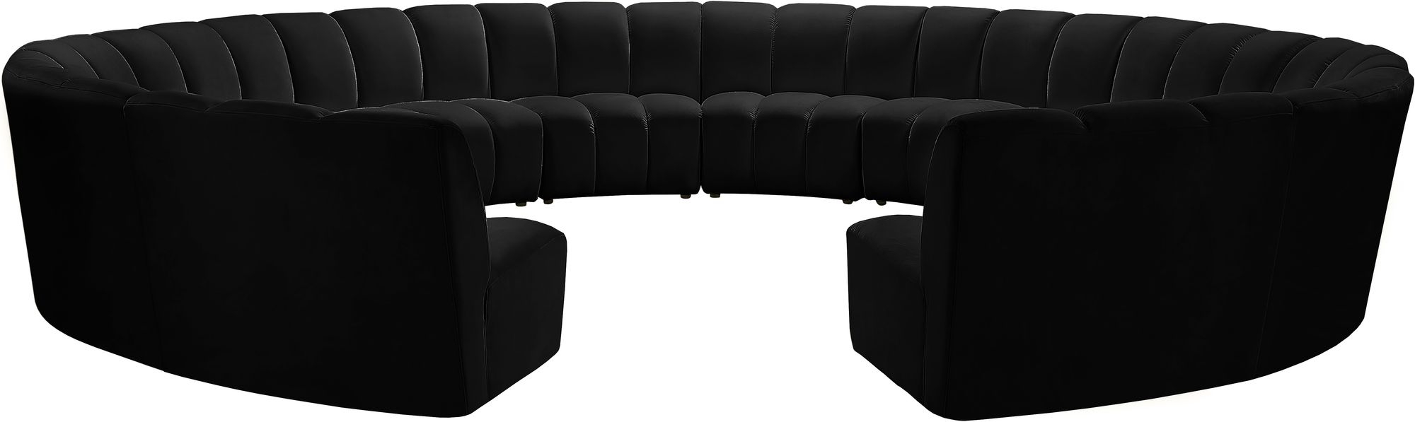 Infinity 183" 12-Piece Boucle Fabric Sectional Sofa