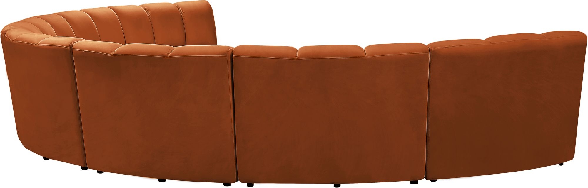 Infinity 183" 7-Piece Boucle Fabric Sectional Sofa