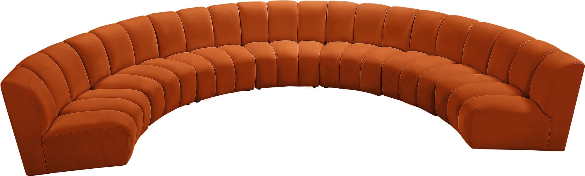 Infinity 183" 7-Piece Boucle Fabric Sectional Sofa