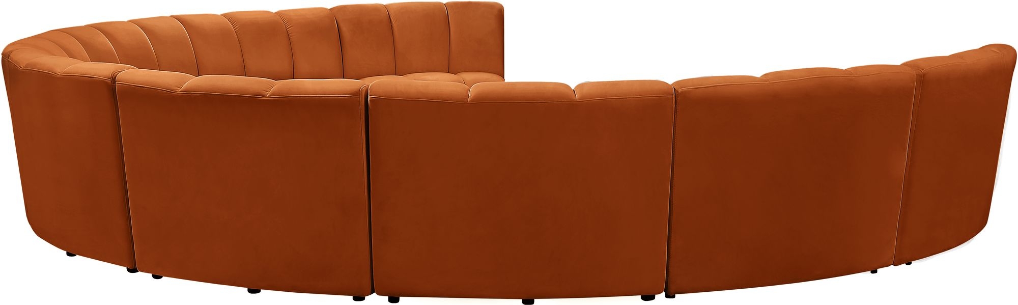 Infinity 183" 9-Piece Boucle Fabric Sectional Sofa