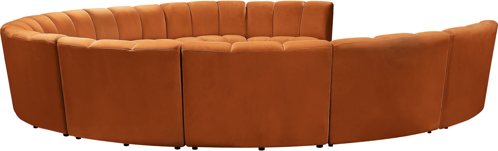 Infinity 183" 10-Piece Velvet Modular Sectional