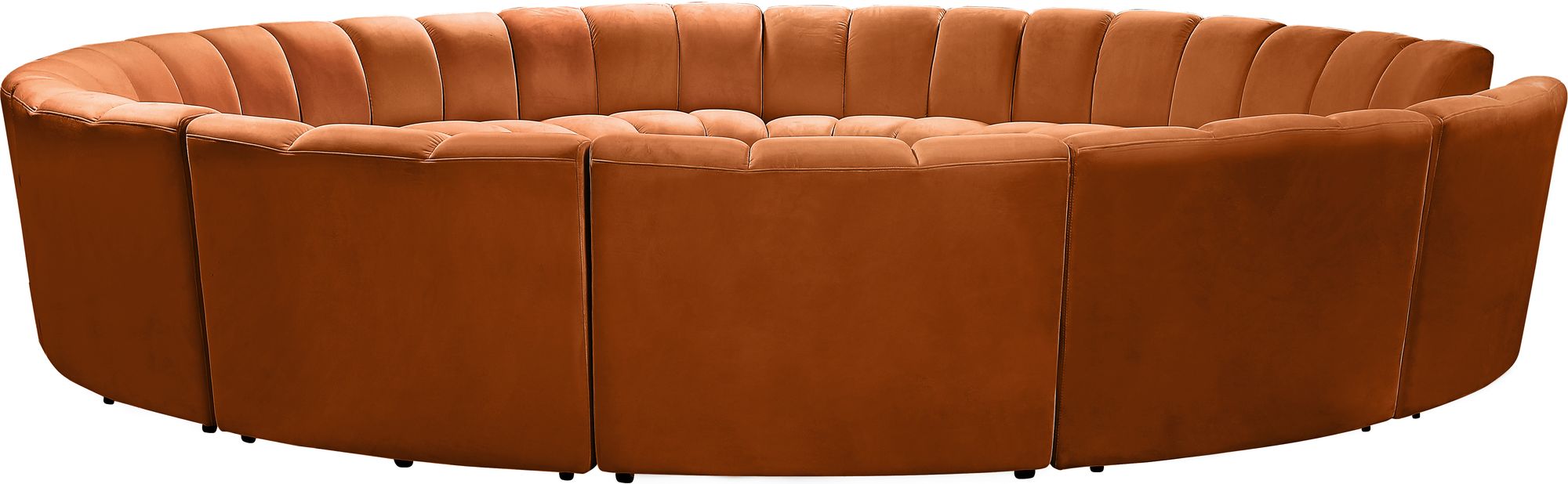 Infinity 183" 12-Piece Velvet Modular Sectional
