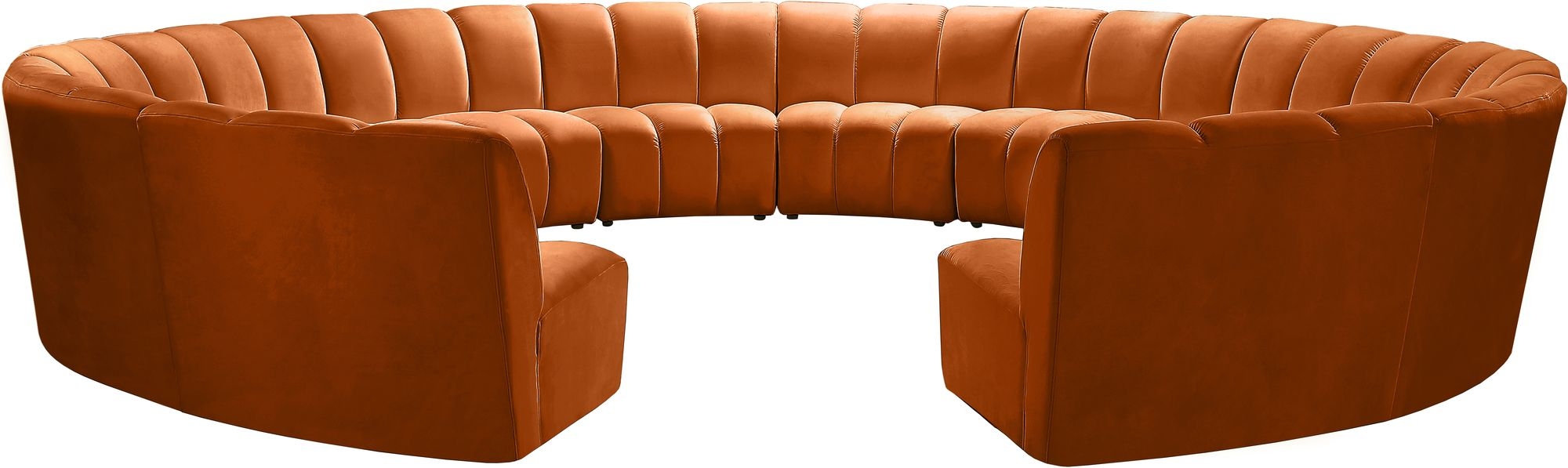 Infinity 183" 12-Piece Boucle Fabric Sectional Sofa
