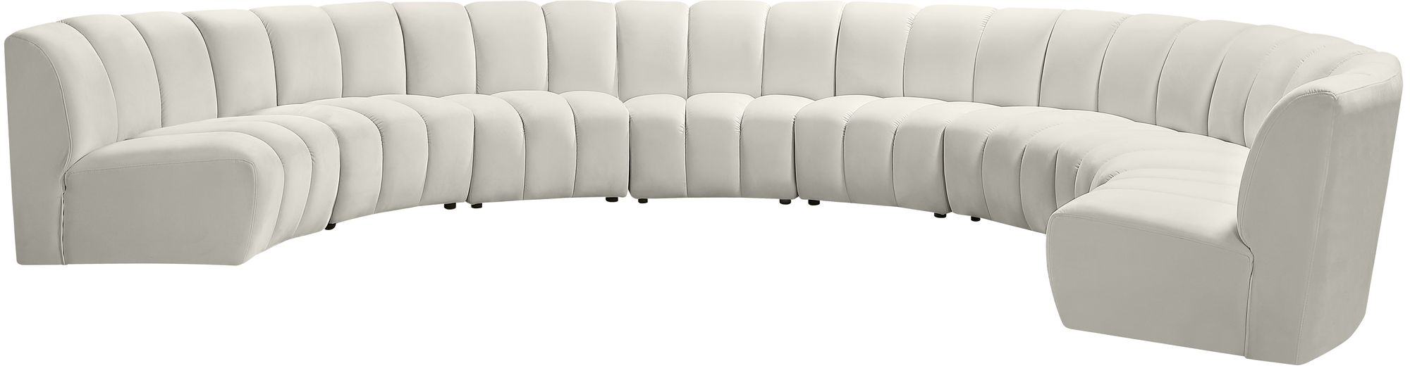 Infinity 183" 8-Piece Velvet Modular Sectional