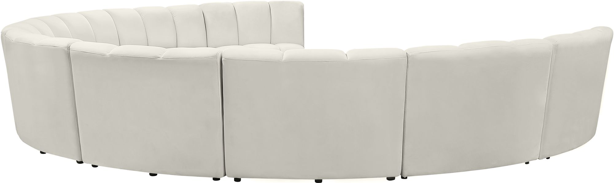 Infinity 183" 9-Piece Velvet Modular Sectional
