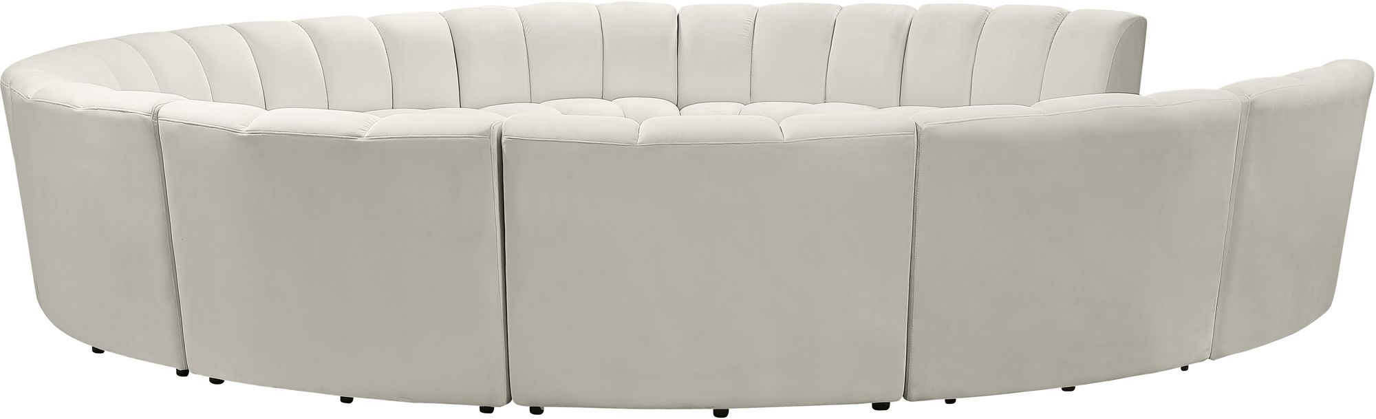 Infinity 183" 11-Piece Boucle Fabric Sectional Sofa