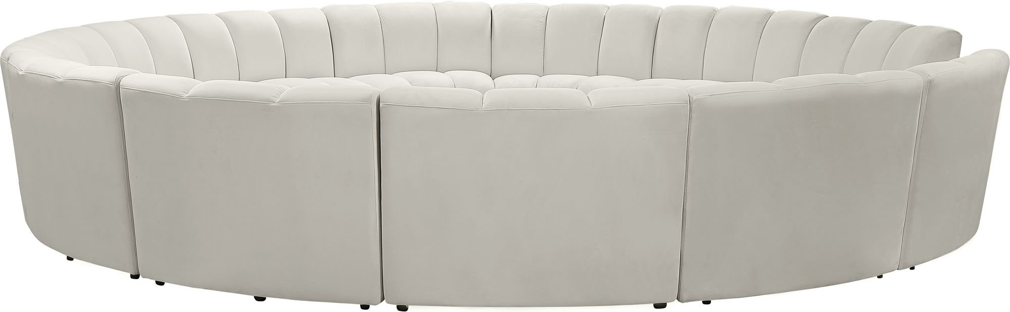 Infinity 183" 12-Piece Boucle Fabric Sectional Sofa