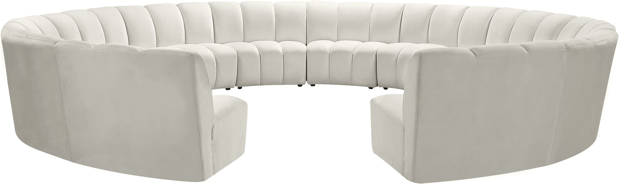 Infinity 183" 12-Piece Boucle Fabric Sectional Sofa