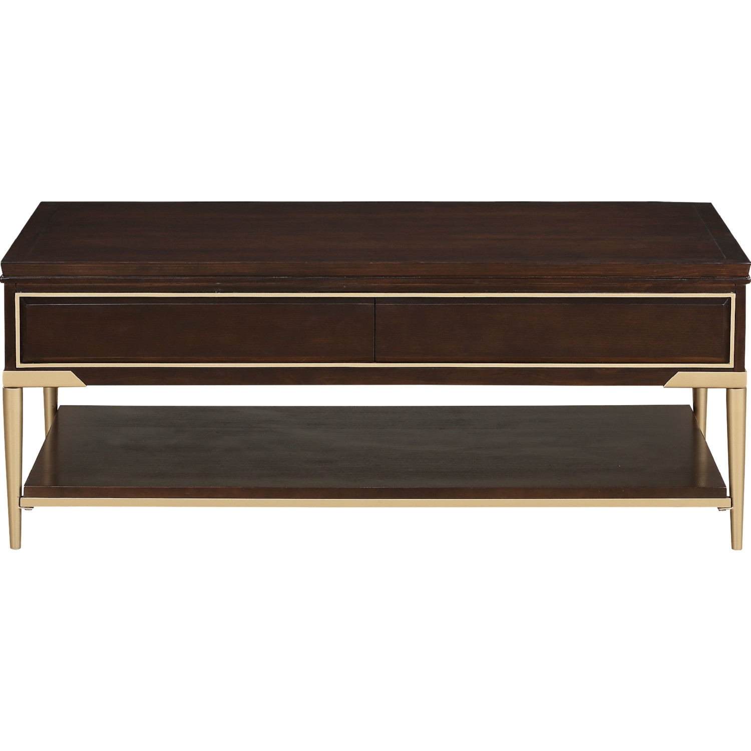 Eschenbach Wood Rectangular Coffee Table w/2 Drawers