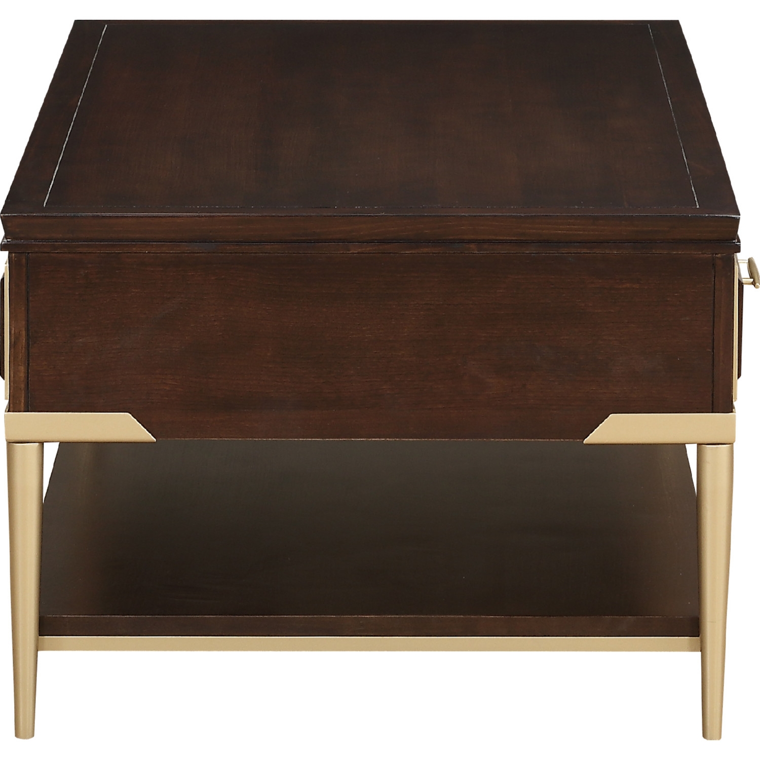 Eschenbach Wood Rectangular Coffee Table w/2 Drawers