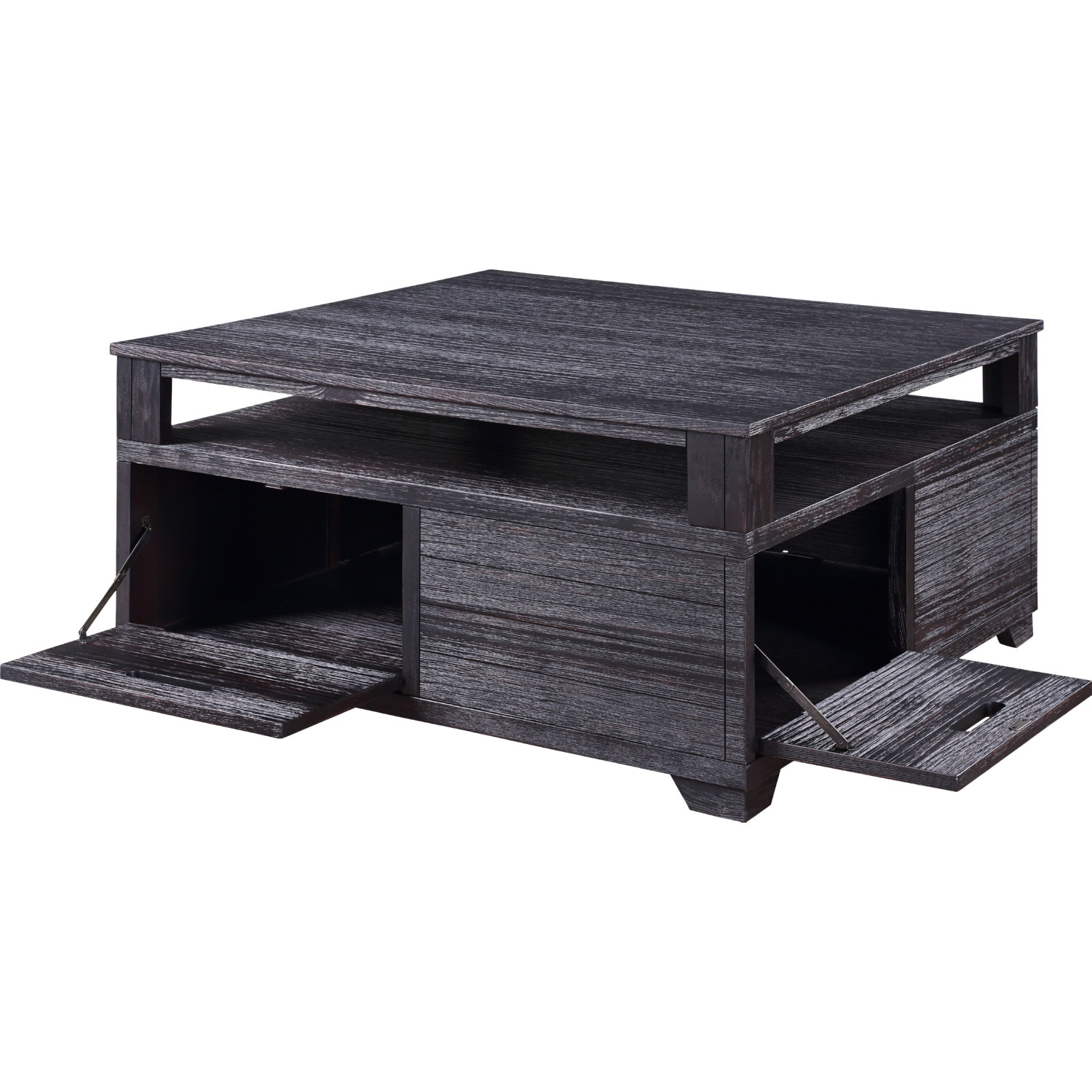 Kamilia Wood Square Storage Coffee Table