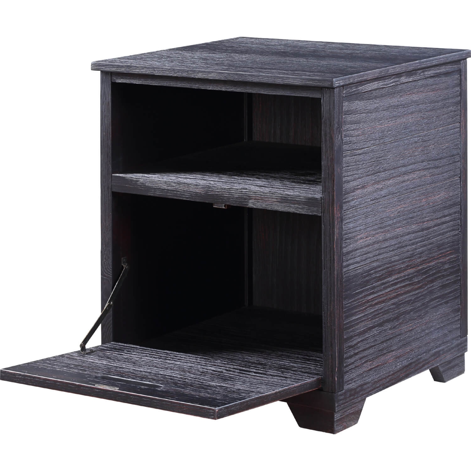 Kamilia Wood Square Storage End Table