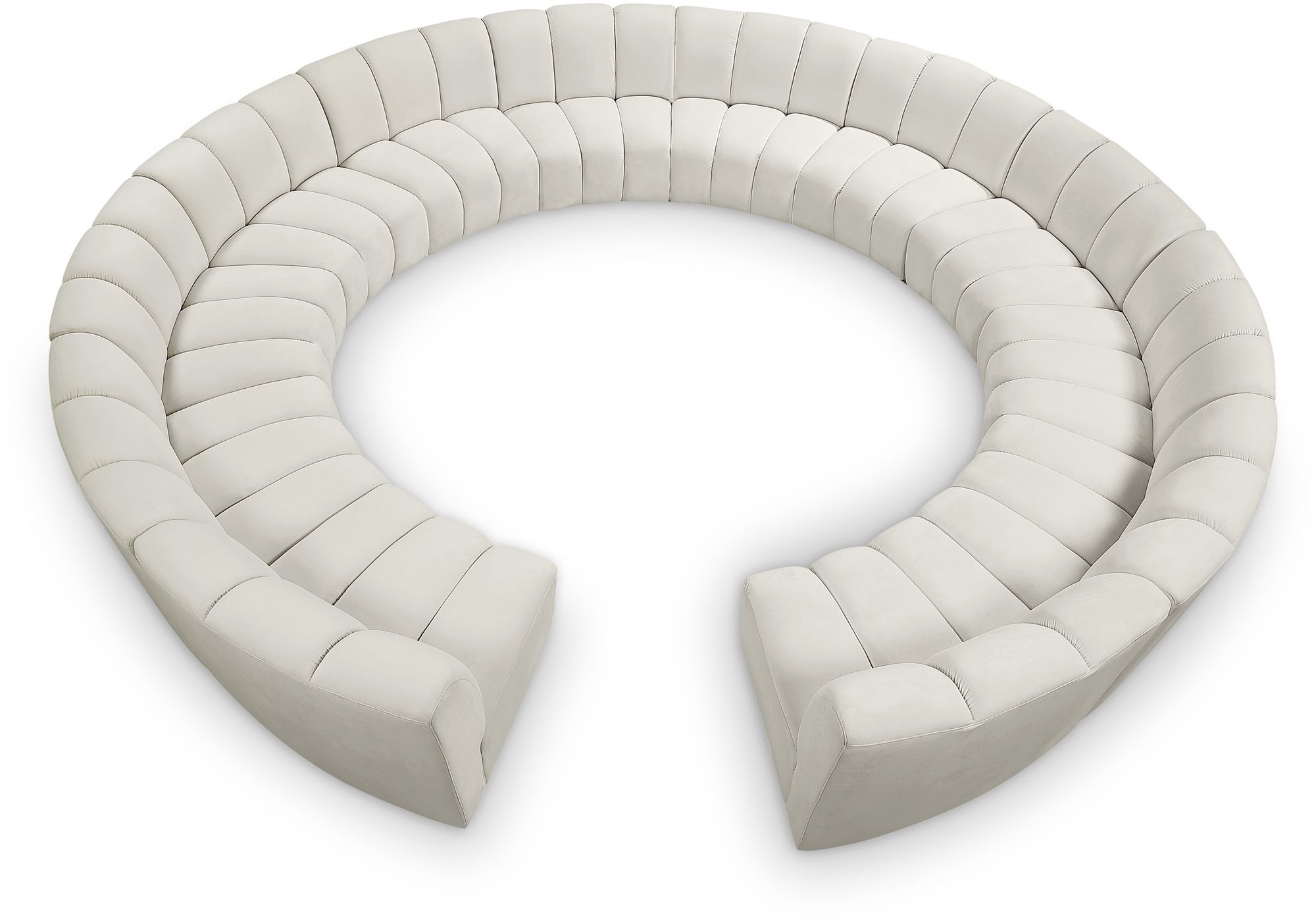 Infinity 183" 12-Piece Boucle Fabric Sectional Sofa