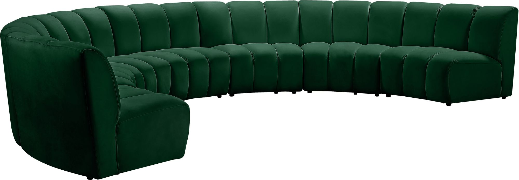 Infinity 183" 7-Piece Velvet Modular Sectional