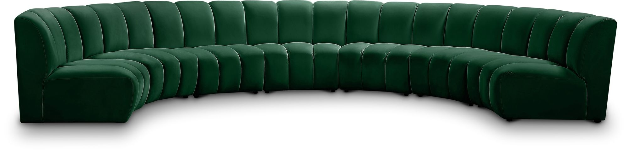 Infinity 183" 7-Piece Boucle Fabric Sectional Sofa