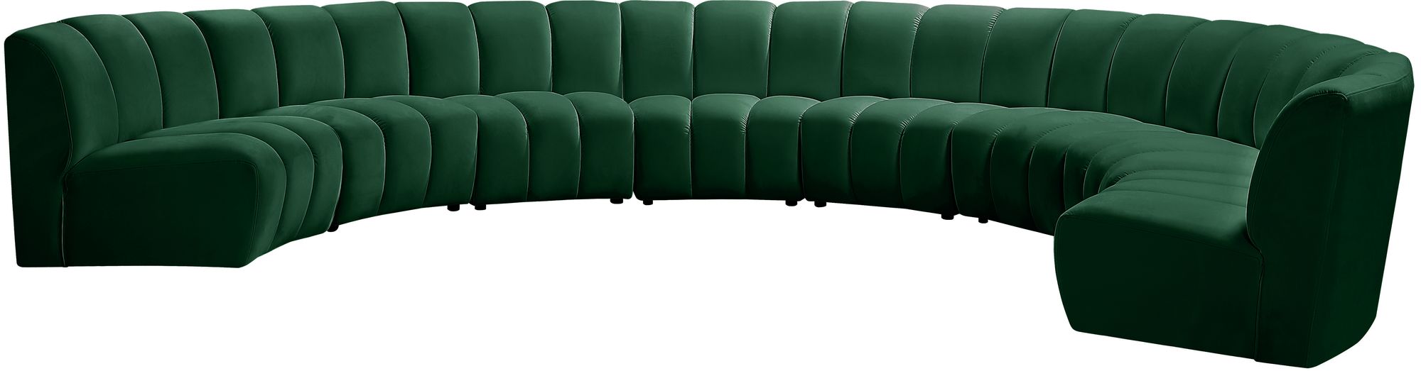 Infinity 183" 8-Piece Velvet Modular Sectional