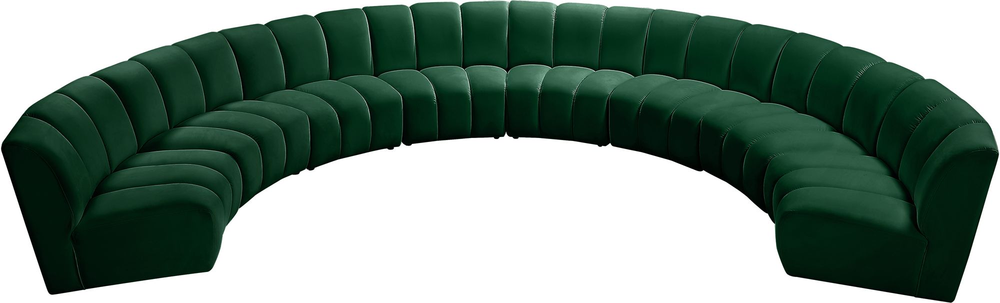 Infinity 183" 8-Piece Velvet Modular Sectional