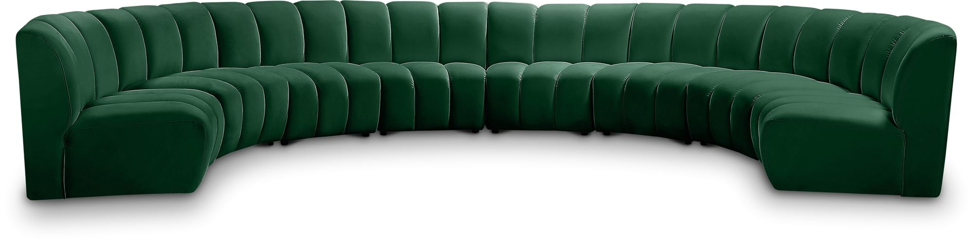 Infinity 183" 8-Piece Boucle Fabric Sectional Sofa