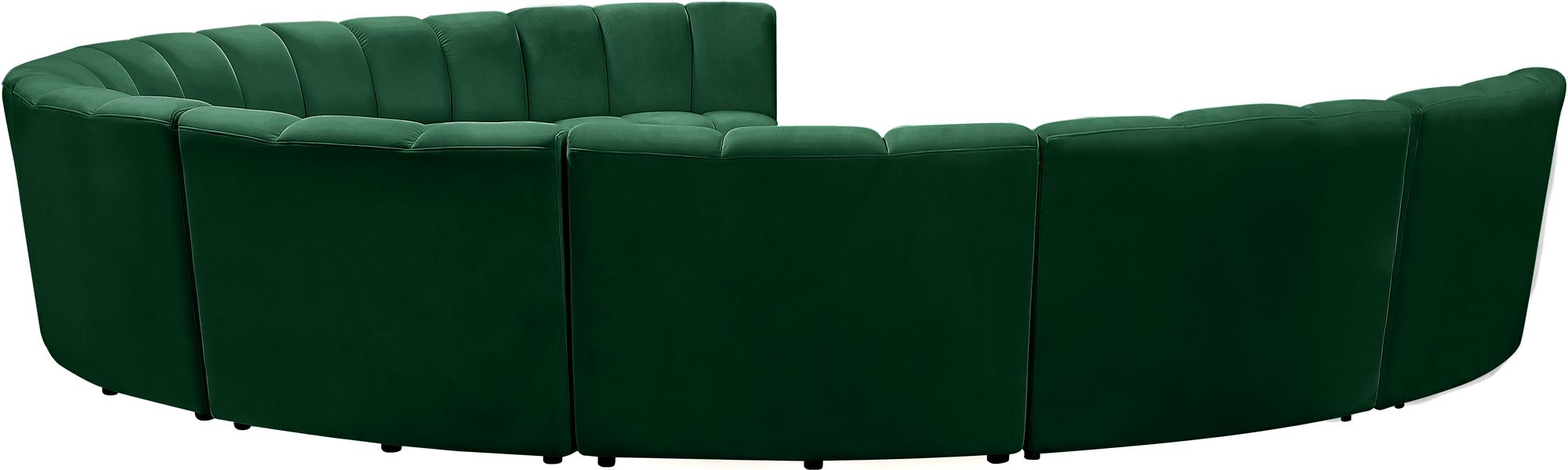 Infinity 183" 9-Piece Velvet Modular Sectional