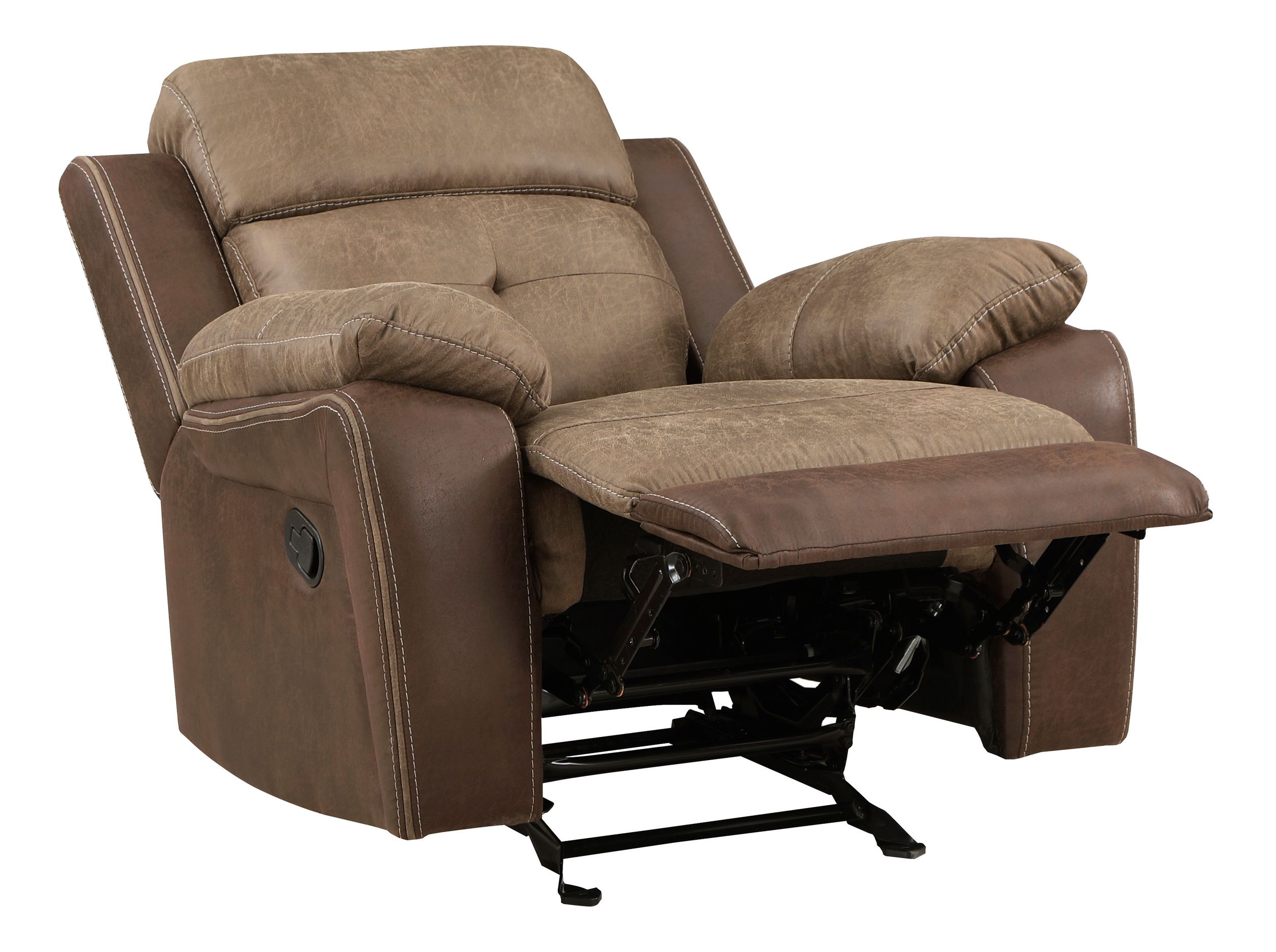 Glendale Microfiber Double Reclining Living Room Set