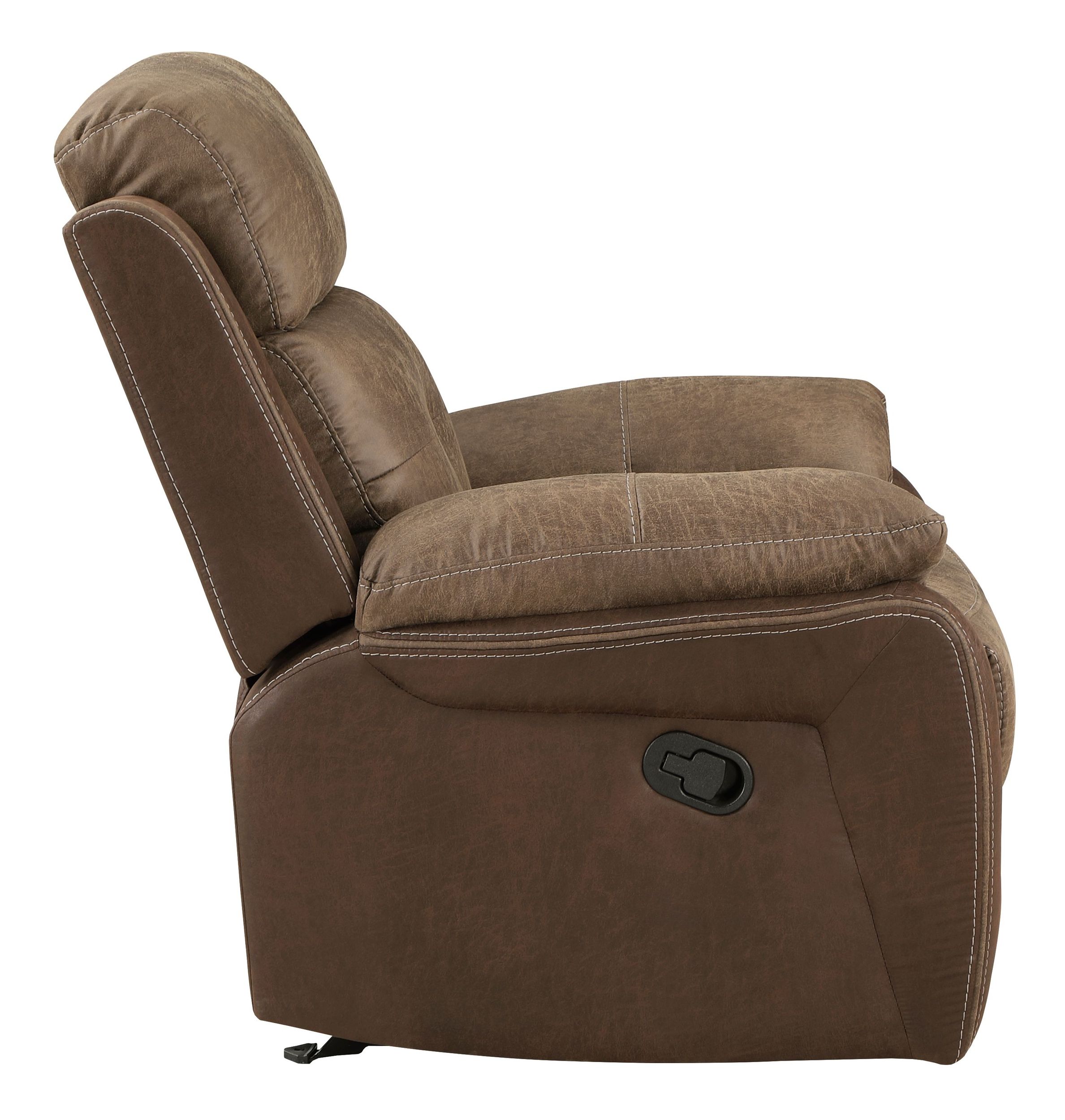 Glendale Microfiber Double Reclining Living Room Set