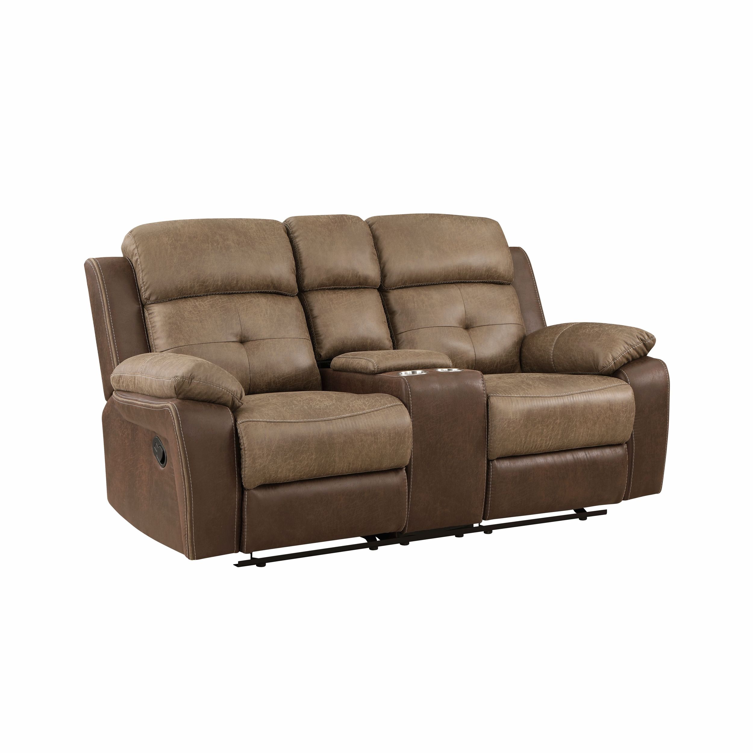 Glendale Microfiber Double Reclining Living Room Set