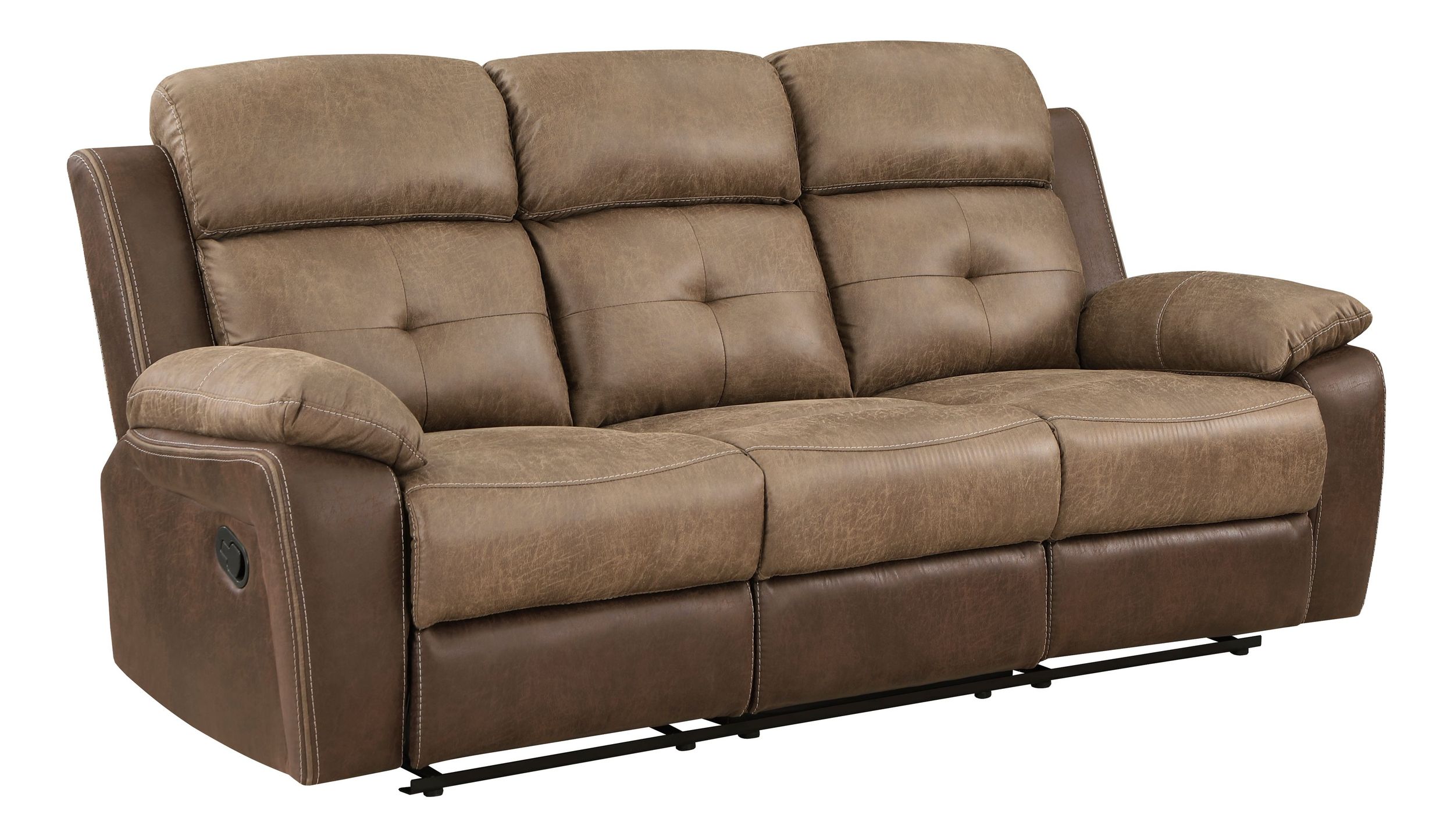 Glendale Microfiber Double Reclining Living Room Set