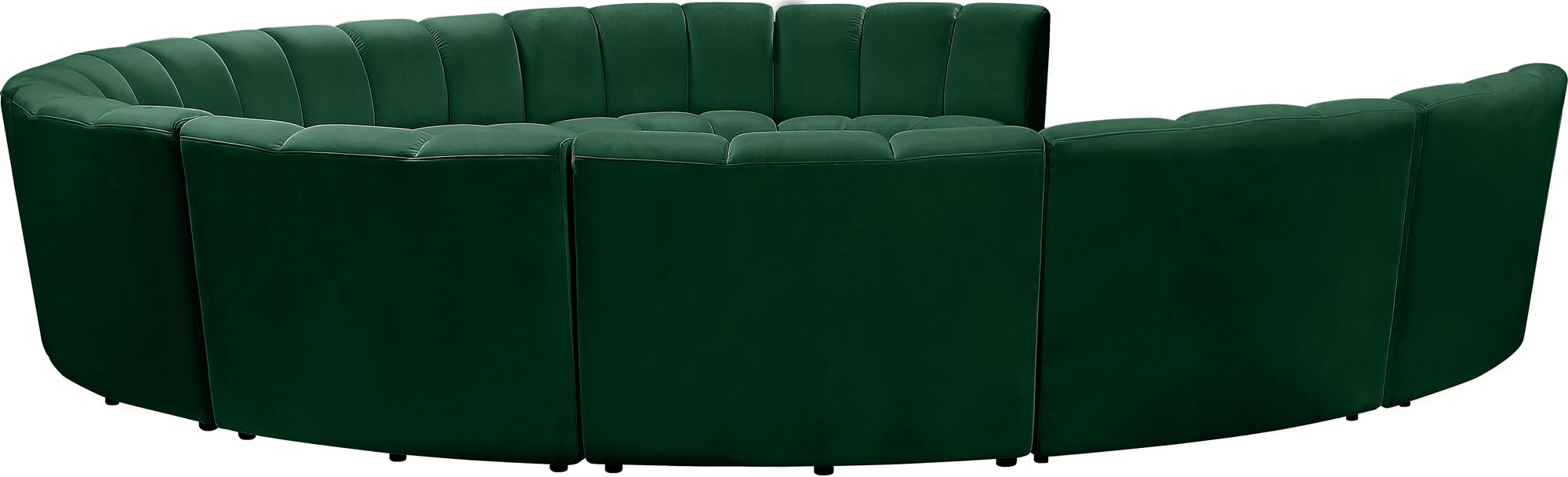Infinity 183" 10-Piece Velvet Modular Sectional