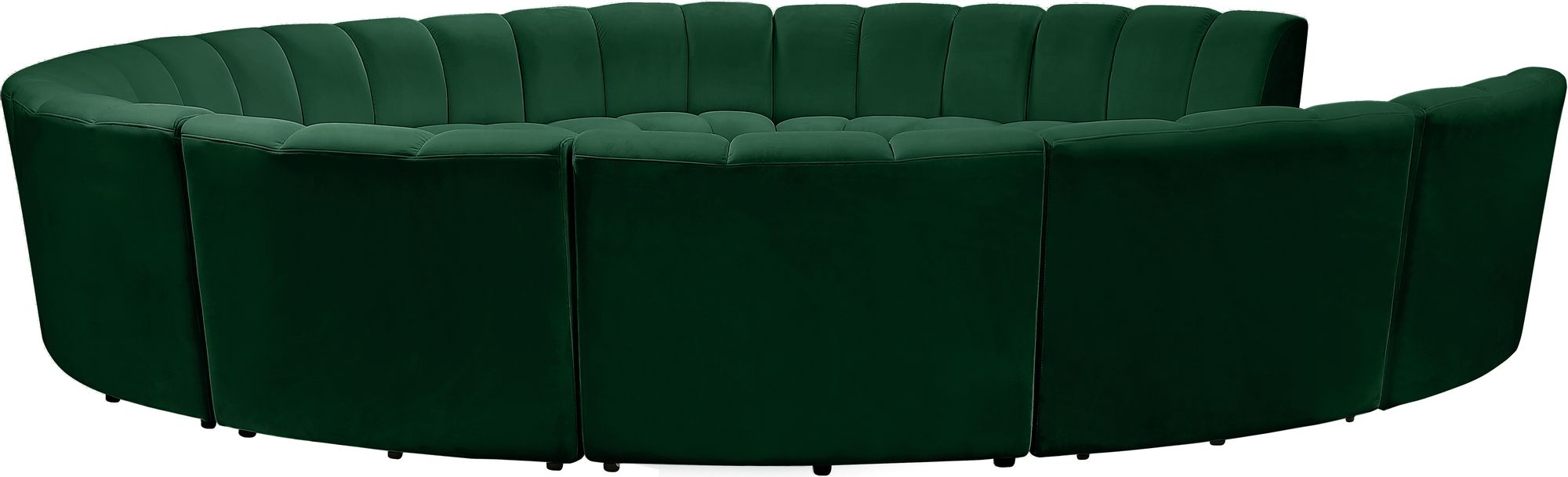 Infinity 183" 11-Piece Boucle Fabric Sectional Sofa
