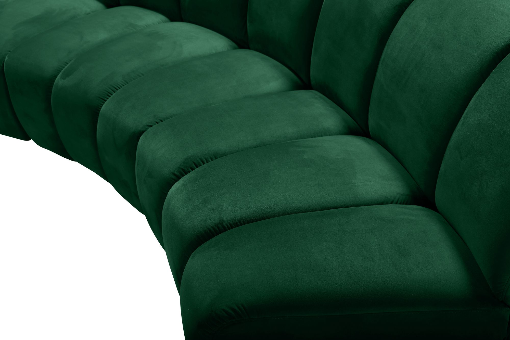 Infinity 183" 11-Piece Velvet Modular Sectional