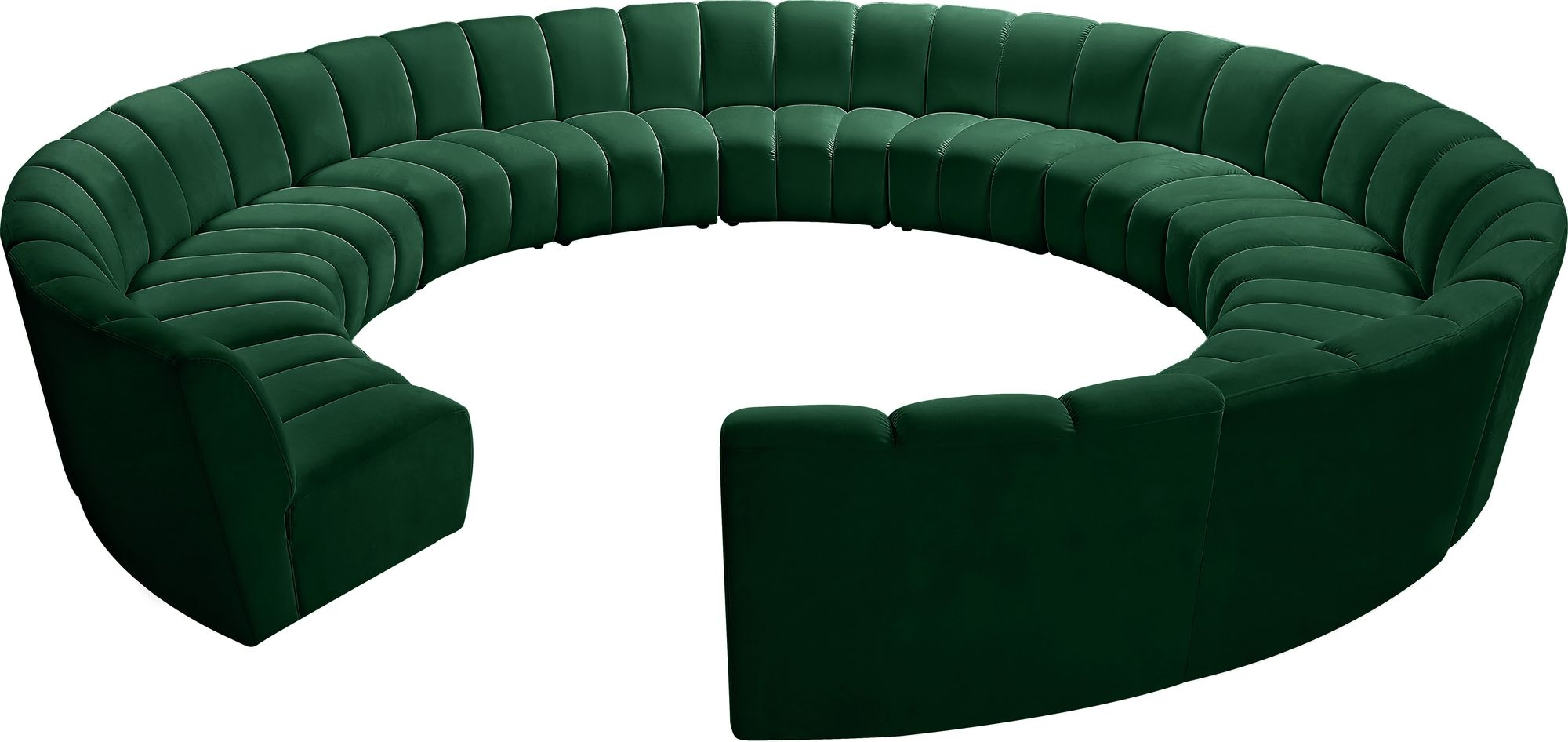 Infinity 183" 12-Piece Boucle Fabric Sectional Sofa