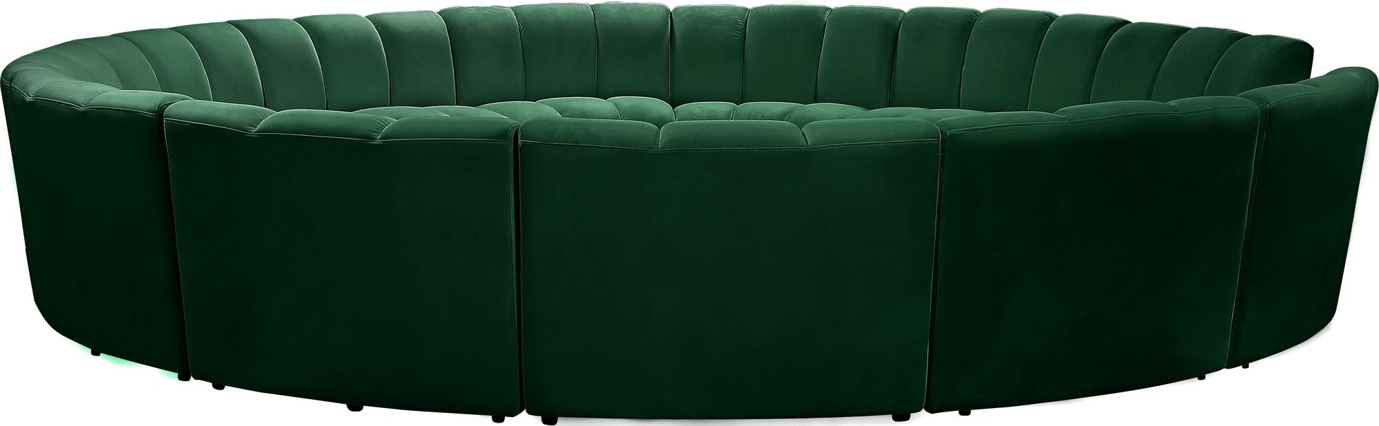 Infinity 183" 12-Piece Velvet Modular Sectional