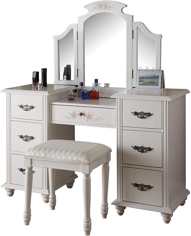 Torian Vanity Set (Desk & Stool)