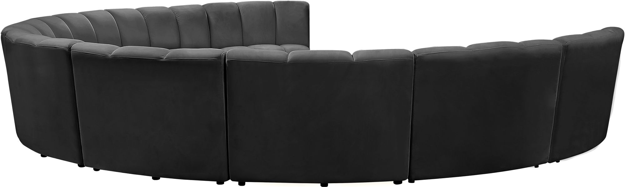 Infinity 183" 9-Piece Velvet Modular Sectional