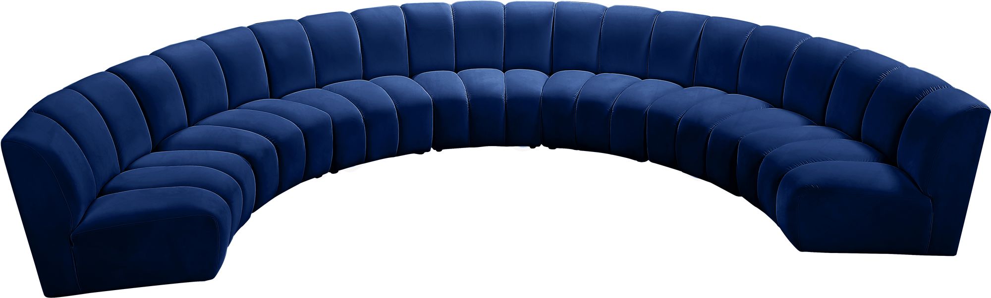 Infinity 183" 7-Piece Velvet Modular Sectional