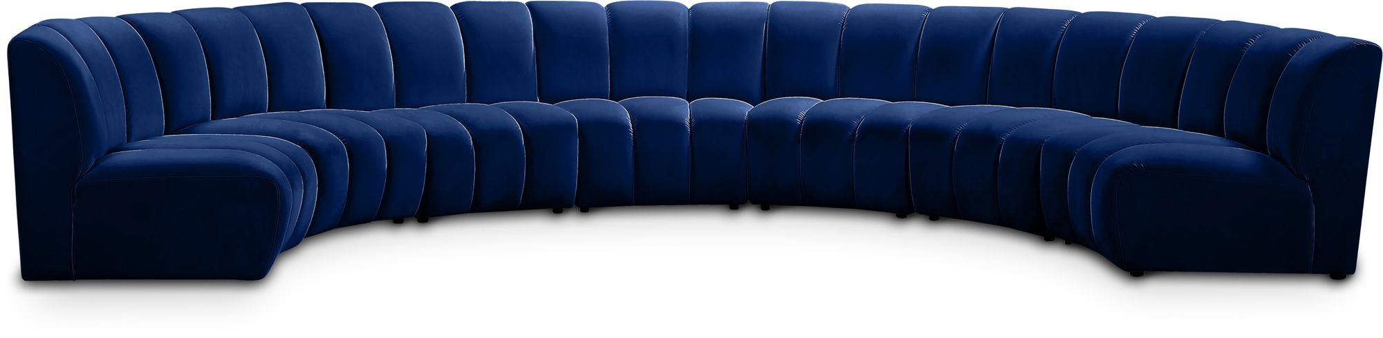Infinity 183" 7-Piece Boucle Fabric Sectional Sofa