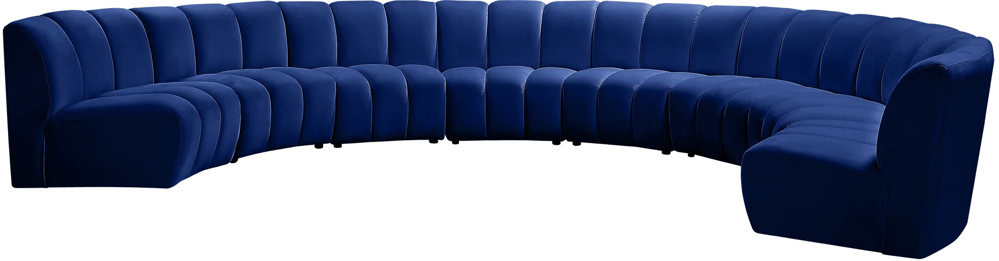 Infinity 183" 8-Piece Velvet Modular Sectional